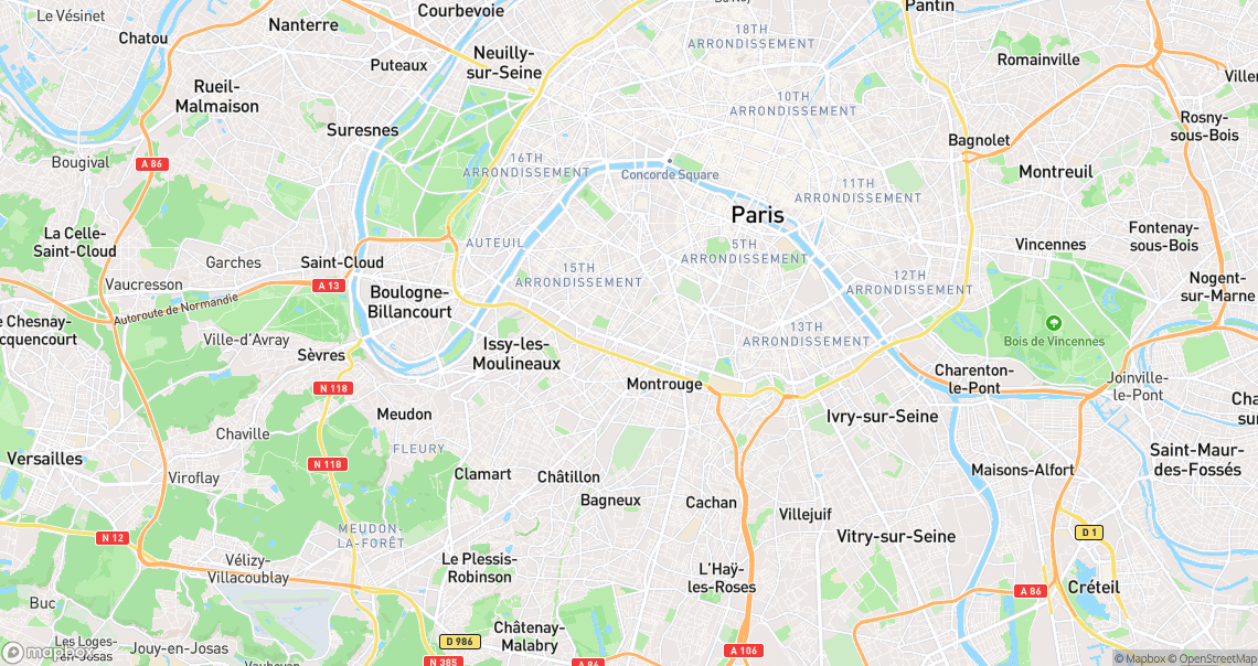 Localisation de la voiture à Paris