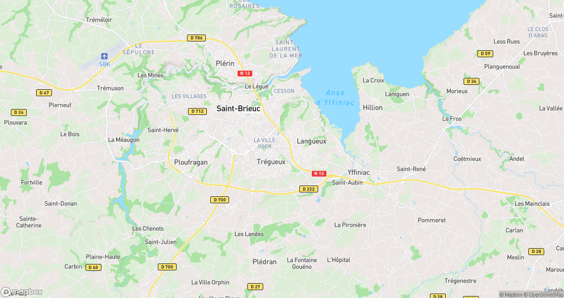 Localisation de la voiture à Langueux