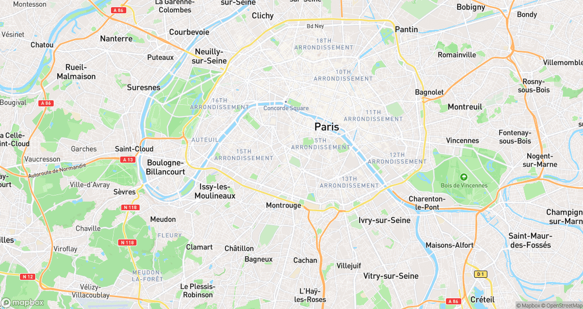 Localisation de la voiture à Paris