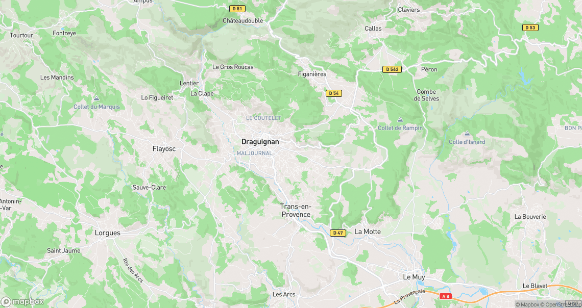 Localisation de la voiture à Draguignan