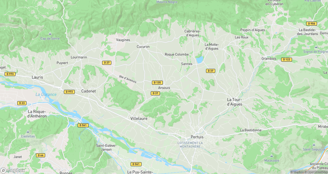 Localisation de la voiture à Ansouis