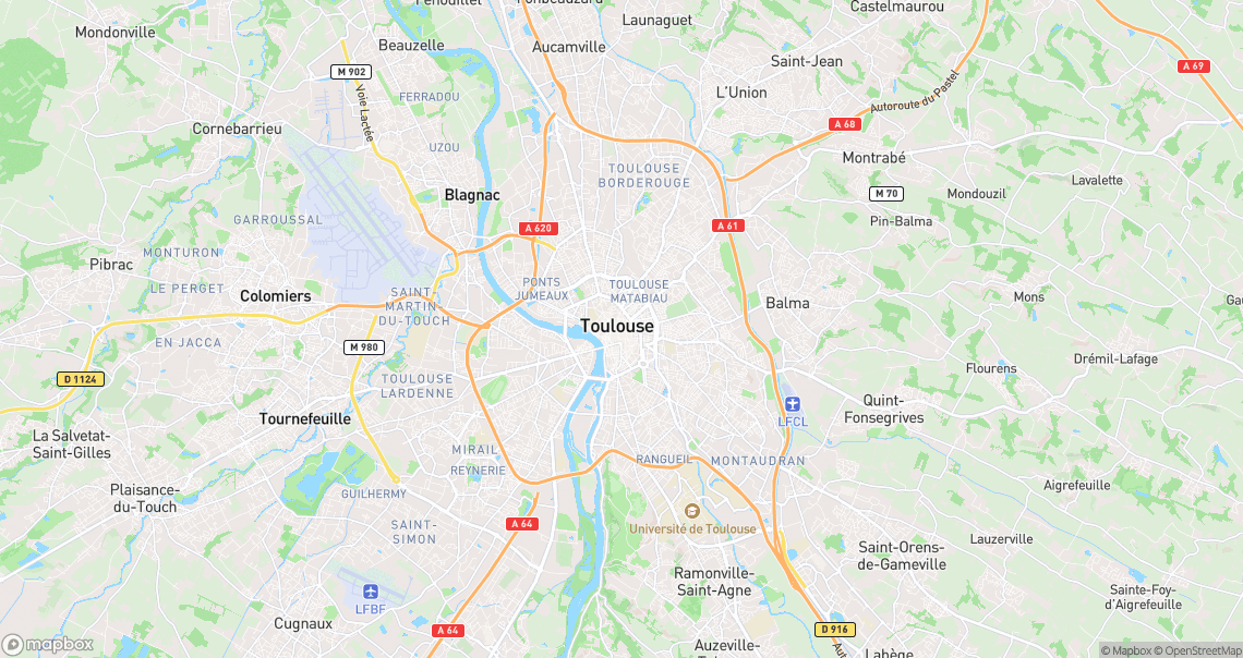 Localisation de la voiture à Toulouse