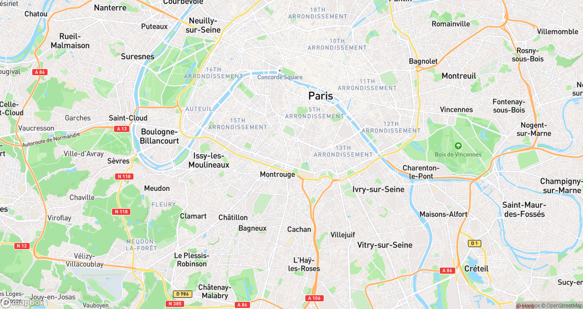 Localisation de la voiture à Paris