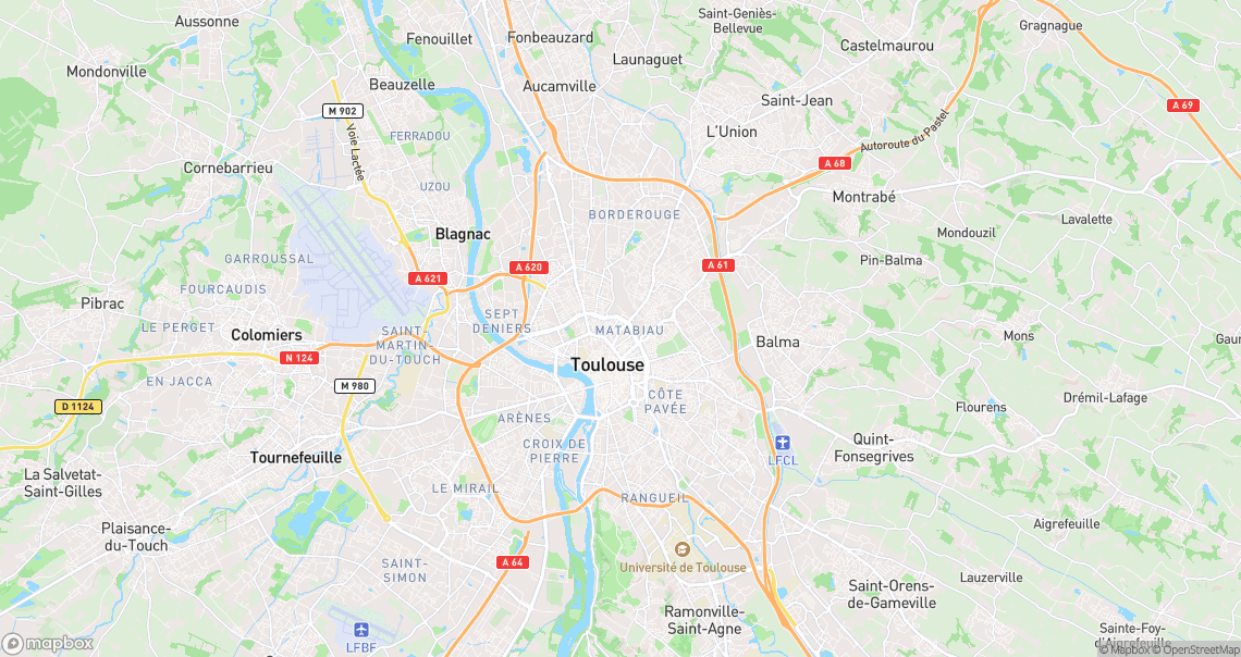 Localisation de la voiture à Toulouse