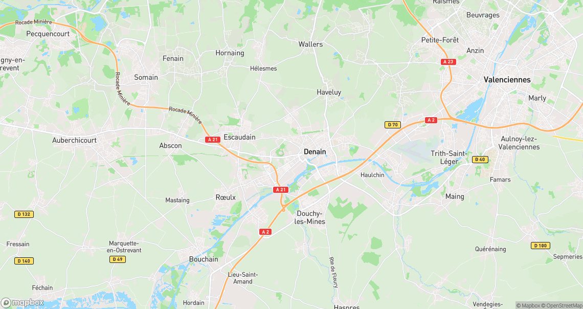 Localisation de la voiture à Denain