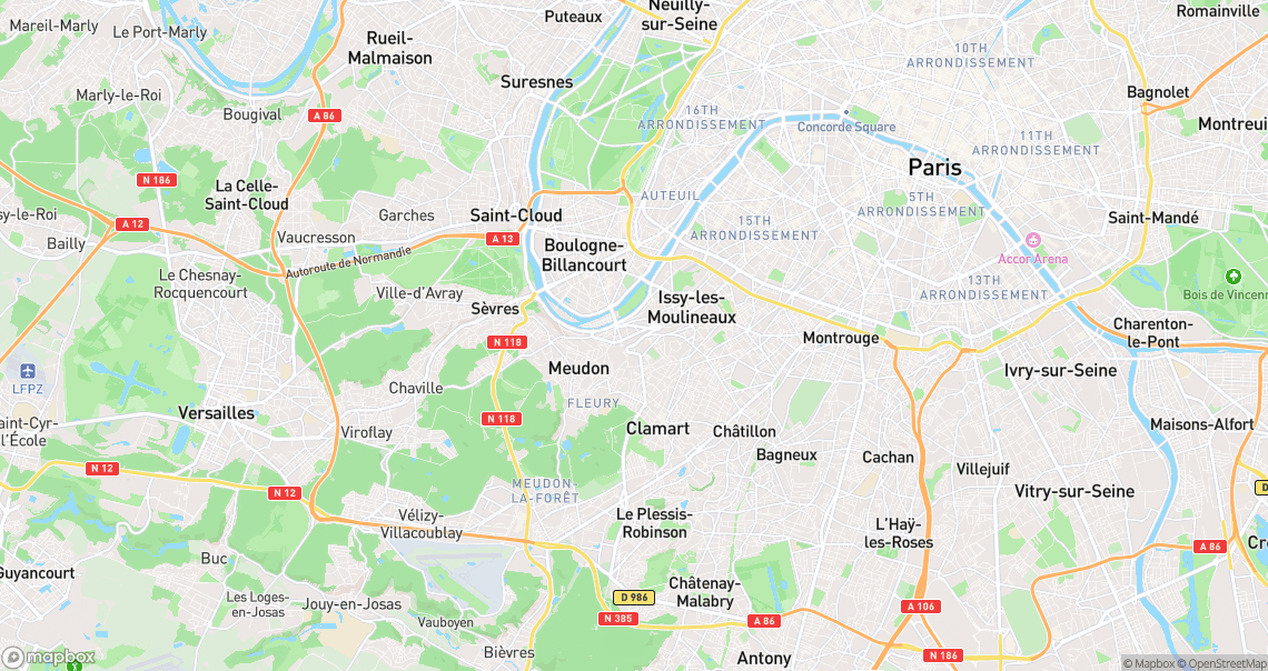 Localisation de la voiture à Issy-les-Moulineaux