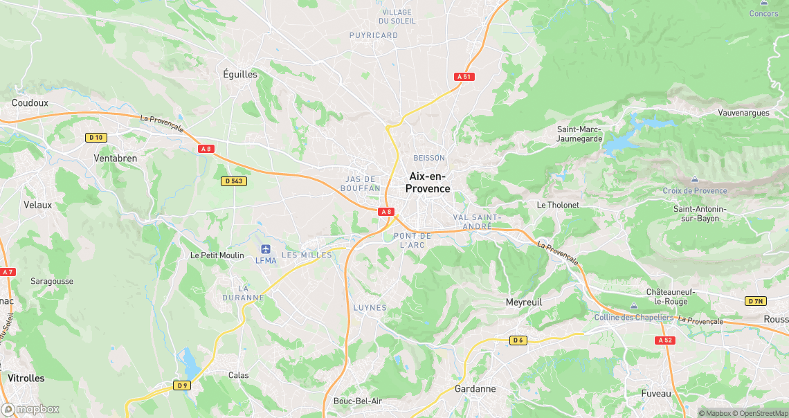Localisation de la voiture à Aix-en-Provence