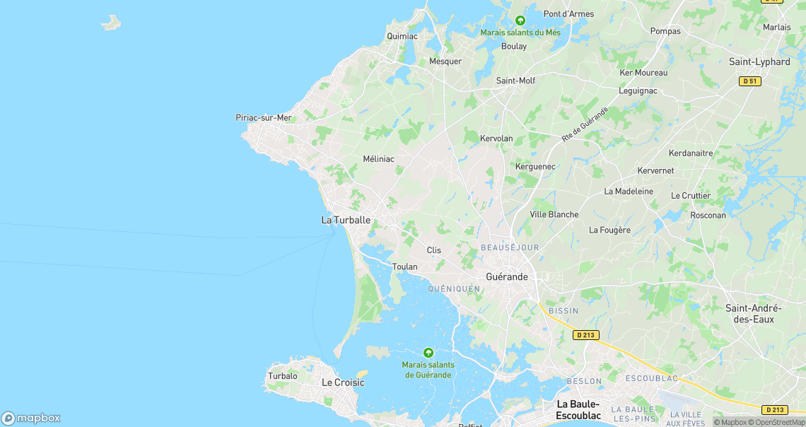 Localisation de la voiture à La Turballe