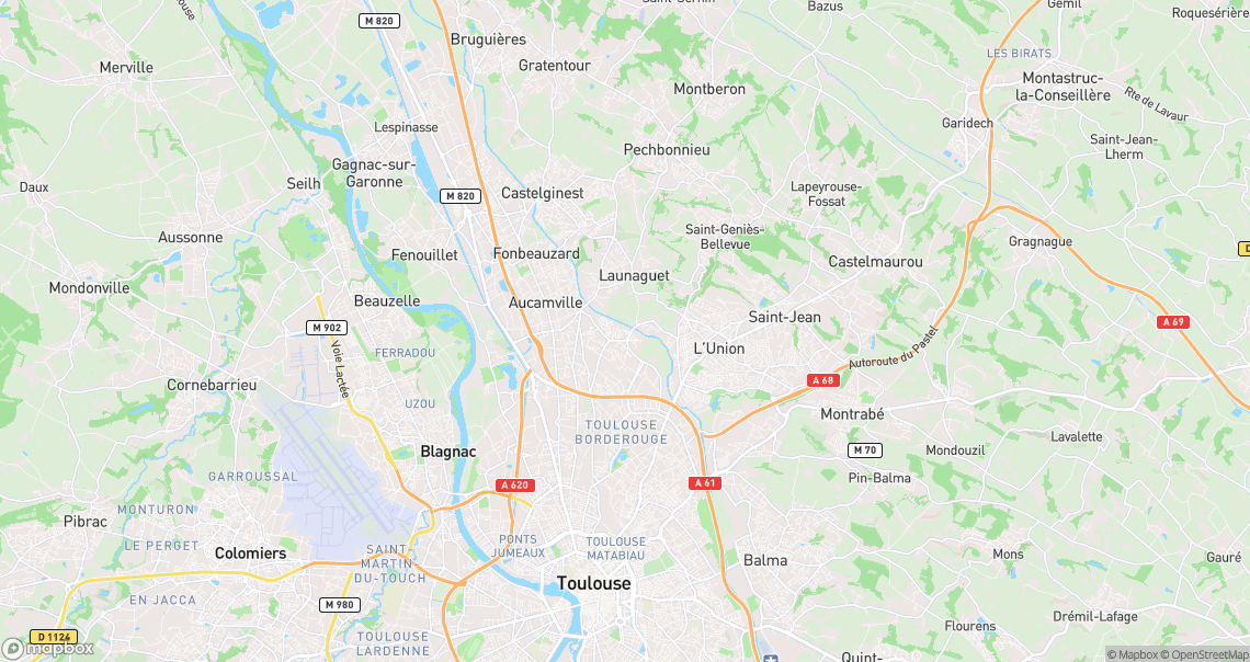 Localisation de la voiture à Launaguet