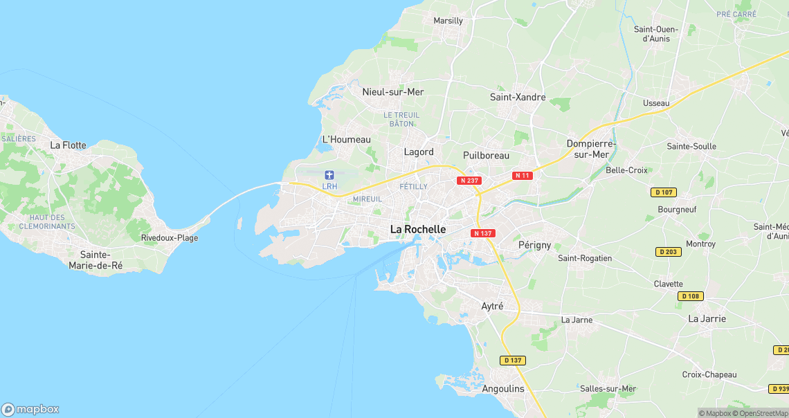 Localisation de la voiture à La Rochelle