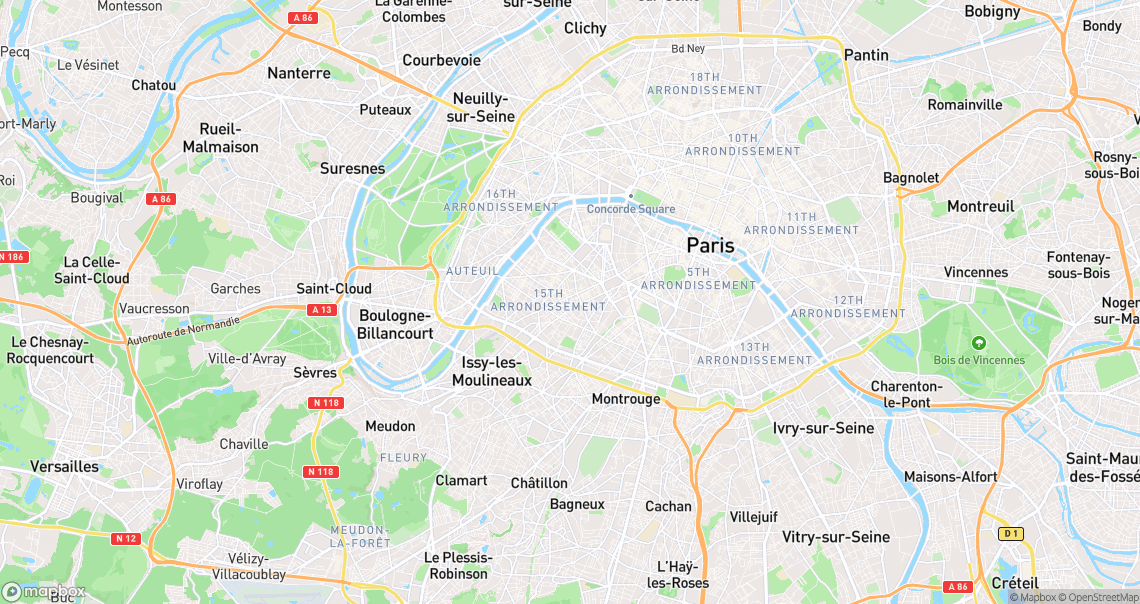 Localisation de la voiture à Paris