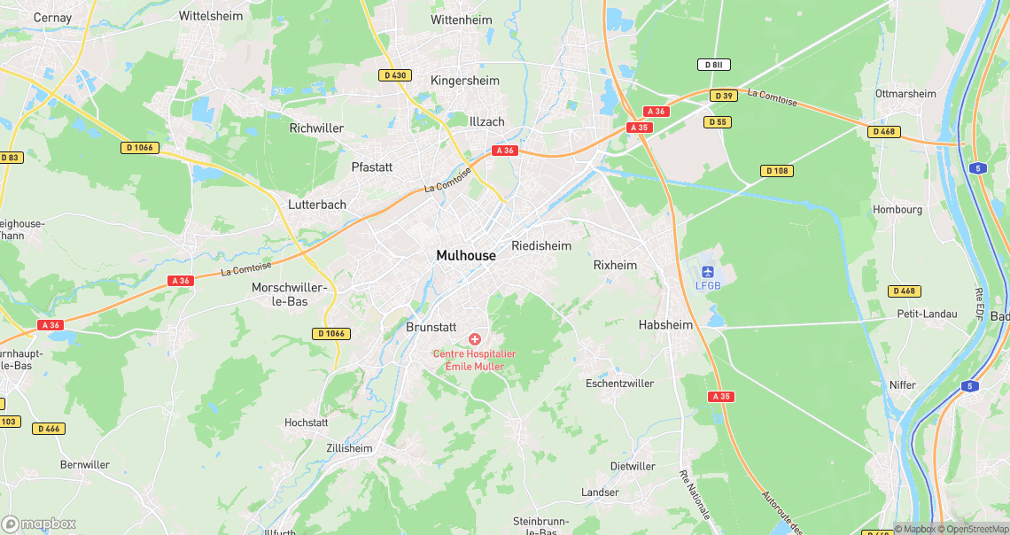 Localisation de la voiture à Mulhouse