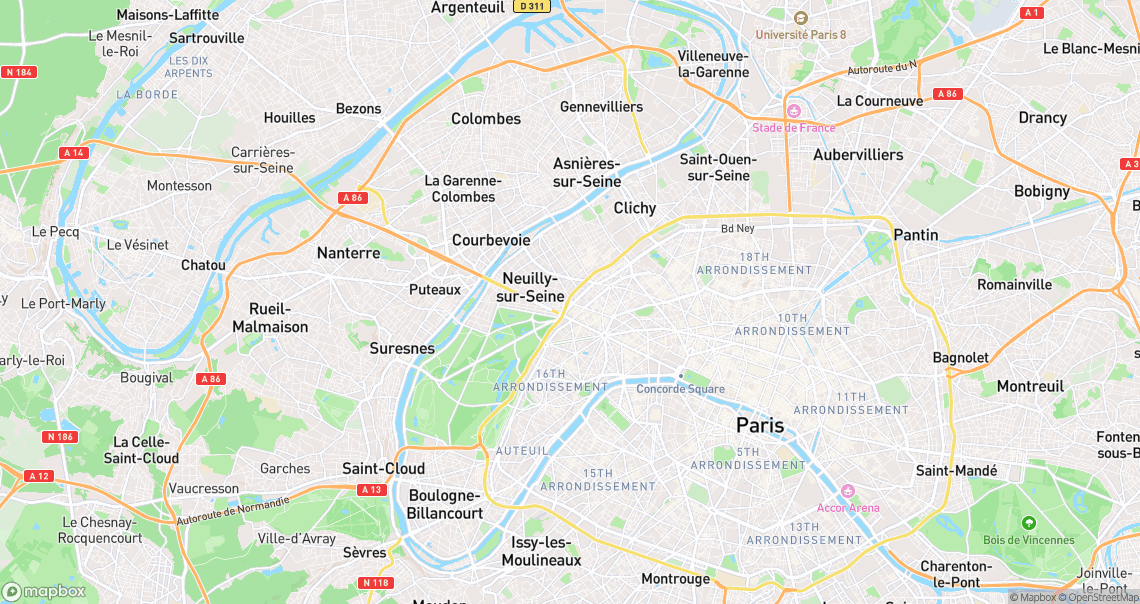 Localisation de la voiture à Paris