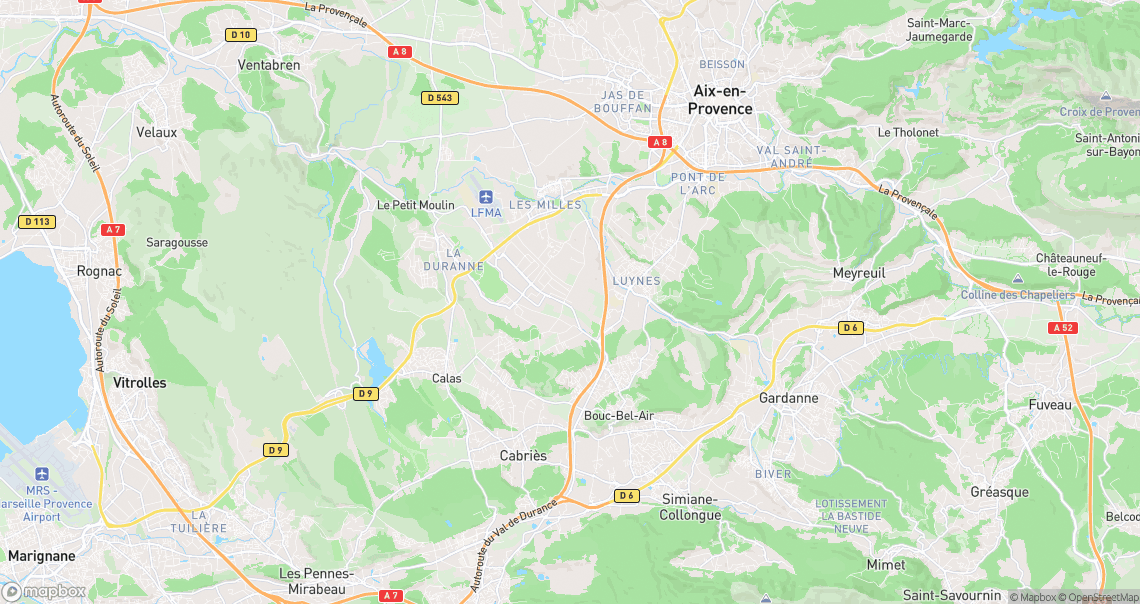 Localisation de la voiture à Aix-en-Provence