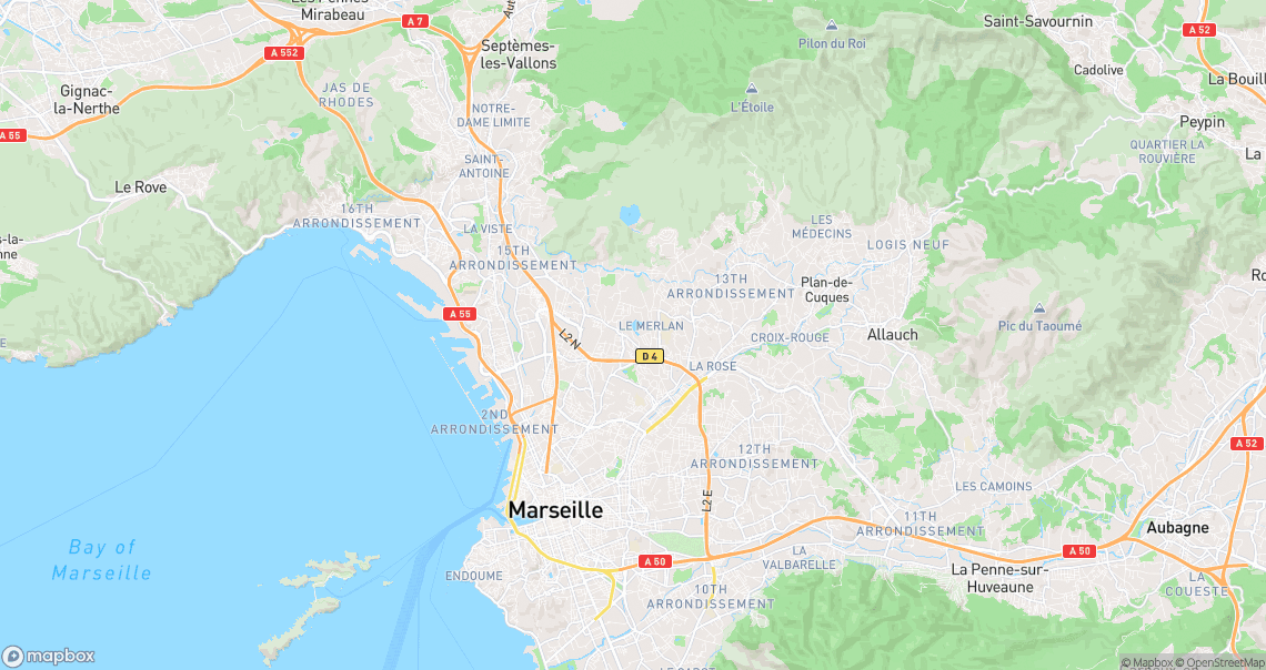 Localisation de la voiture à Marseille