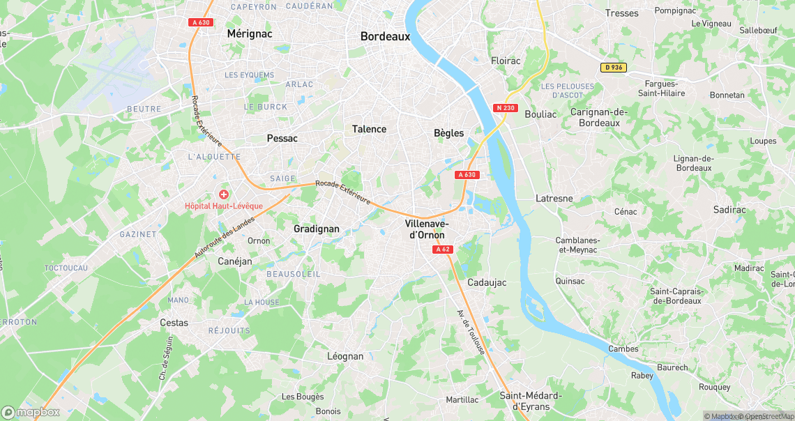 Localisation de la voiture à Villenave-d'Ornon