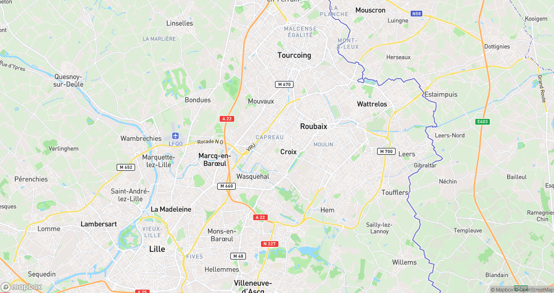 Localisation de la voiture à Croix