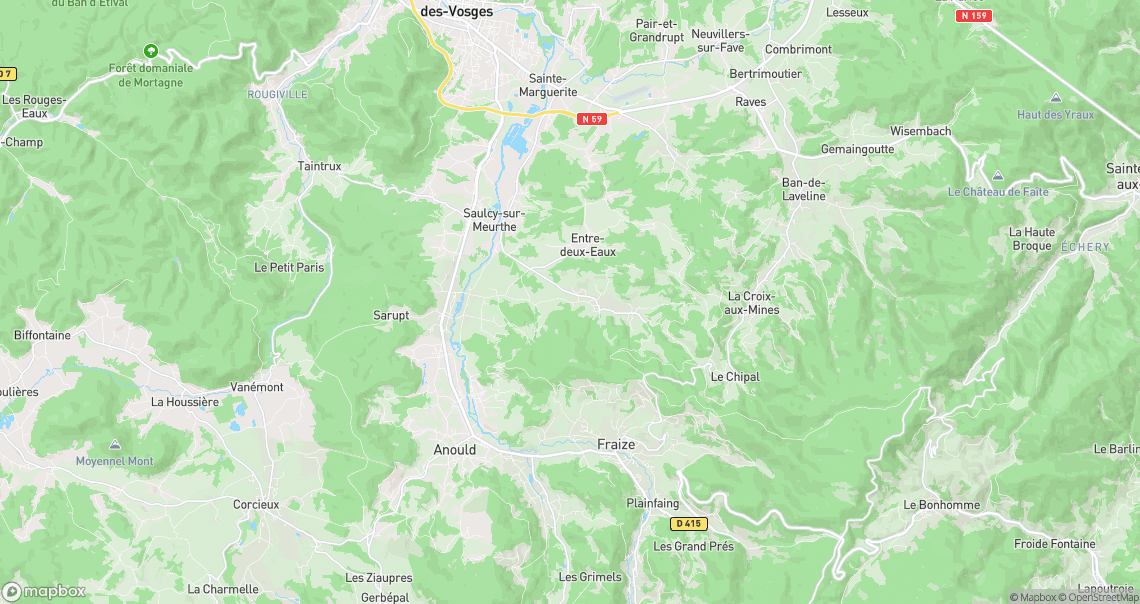 Localisation de la voiture à Mandray