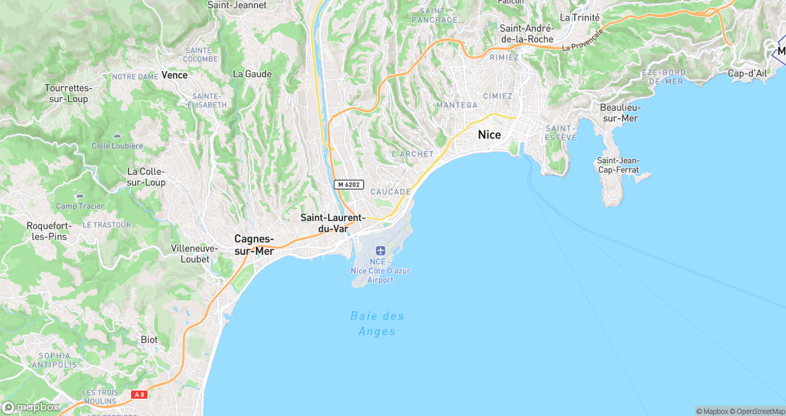 Localisation de la voiture à Nice