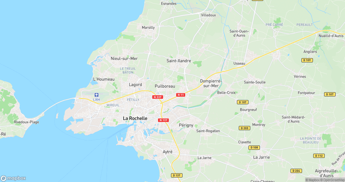 Localisation de la voiture à Puilboreau