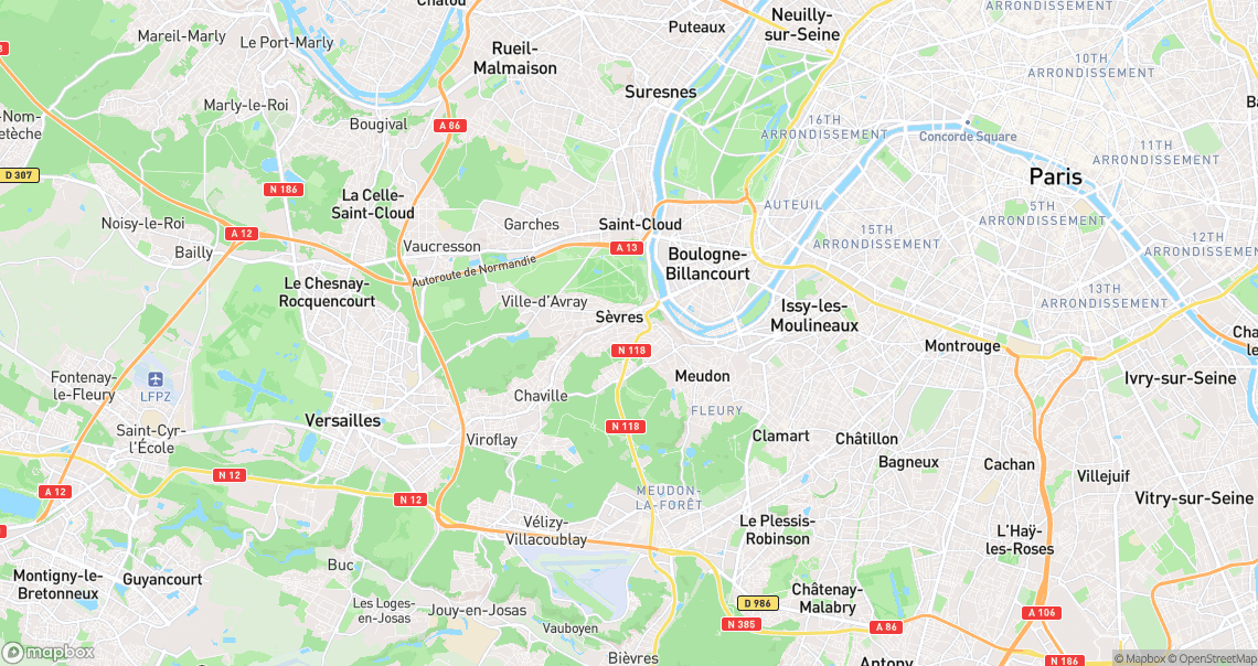 Localisation de la voiture à Sèvres