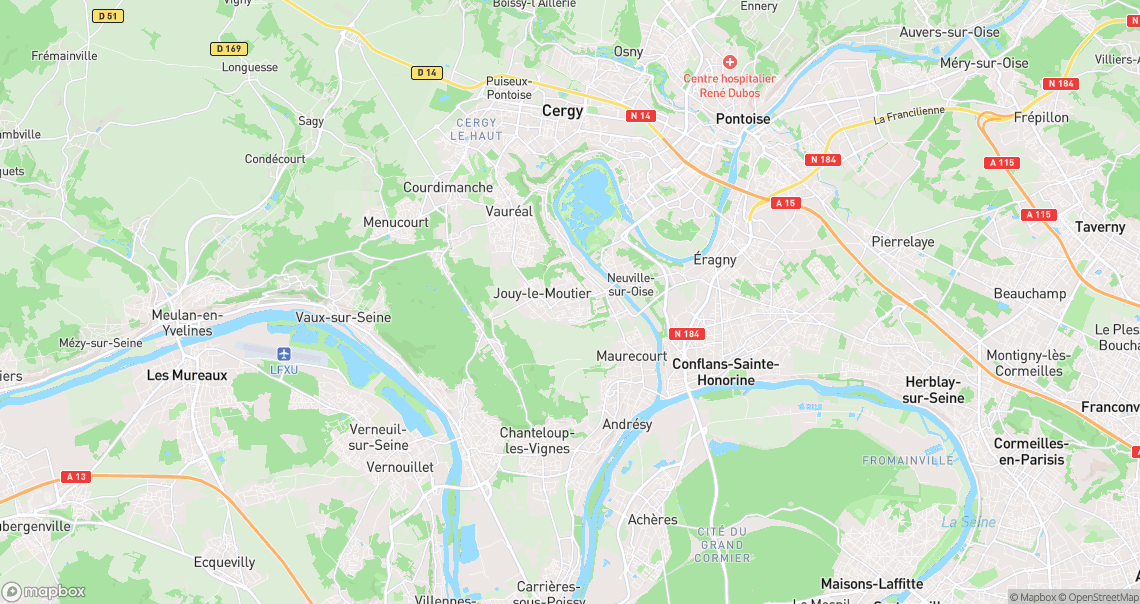 Localisation de la voiture à Jouy-le-Moutier