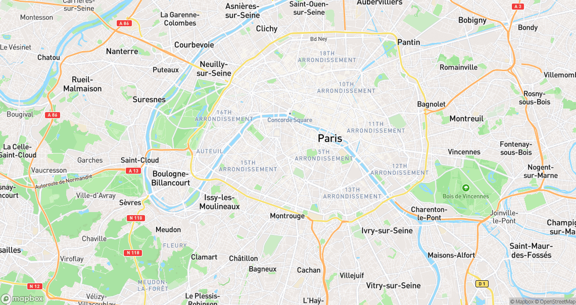 Localisation de la voiture à Paris
