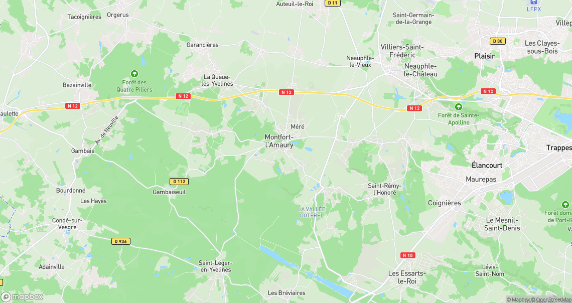 Localisation de la voiture à Montfort-l'Amaury