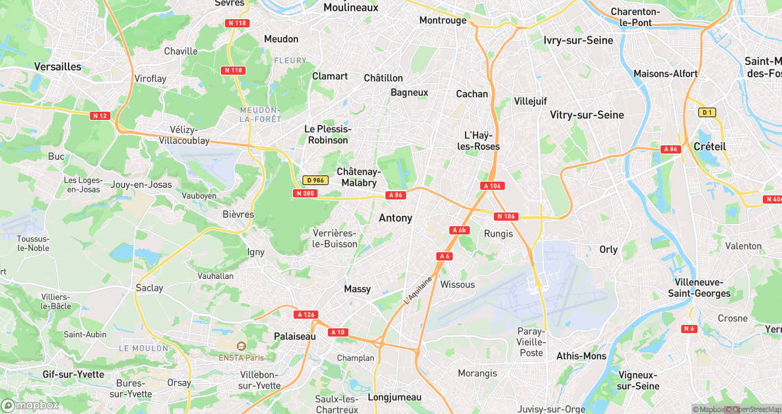 Localisation de la voiture à Antony