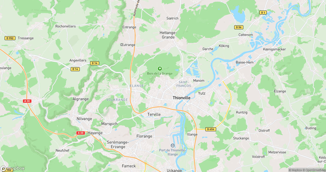 Localisation de la voiture à Thionville