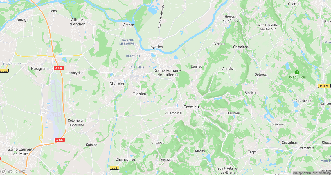 Localisation de la voiture à Saint-Romain-de-Jalionas