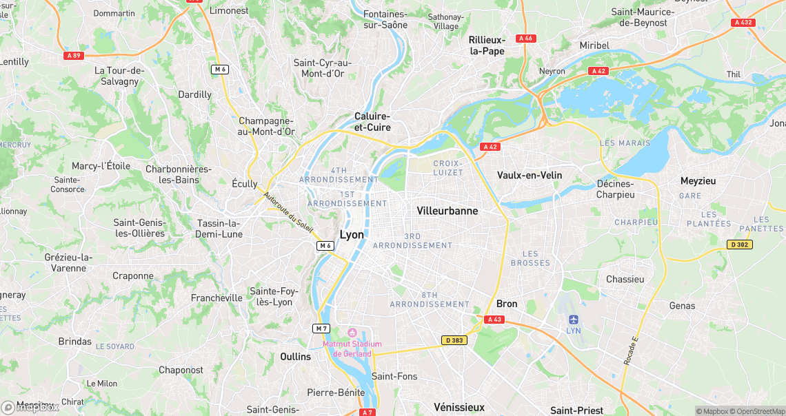 Localisation de la voiture à Lyon