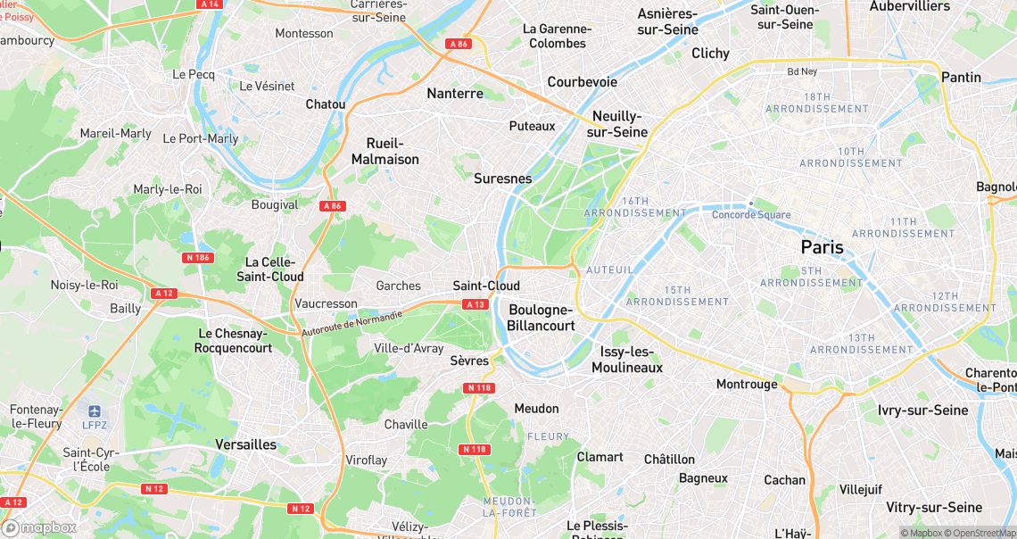 Localisation de la voiture à Boulogne-Billancourt