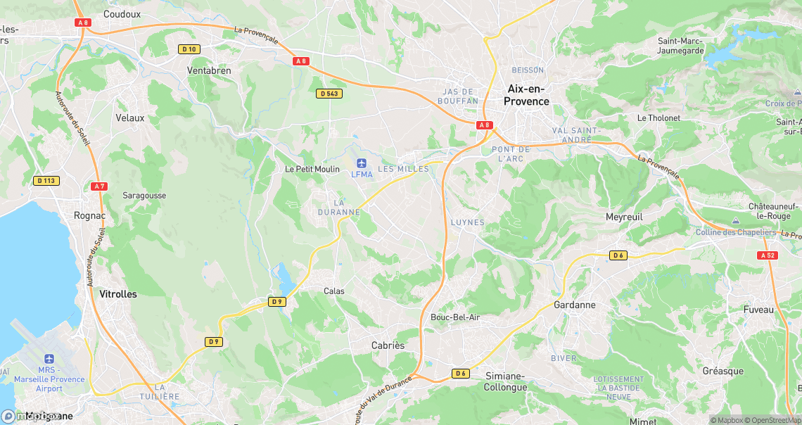 Localisation de la voiture à Aix-en-Provence