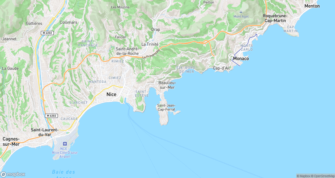Localisation de la voiture à Beaulieu-sur-Mer