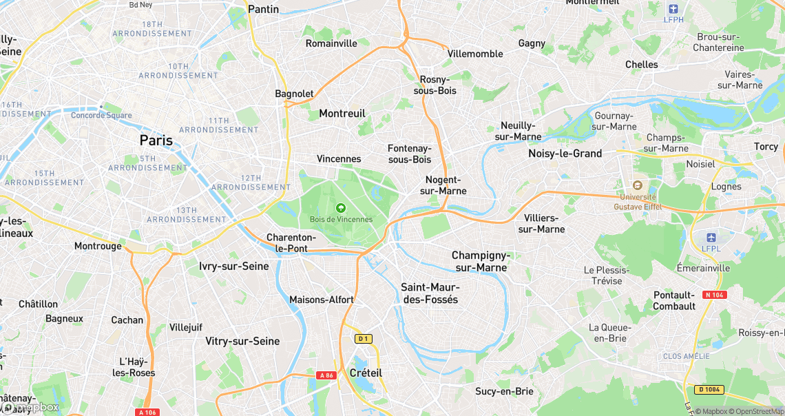 Localisation de la voiture à Nogent-sur-Marne