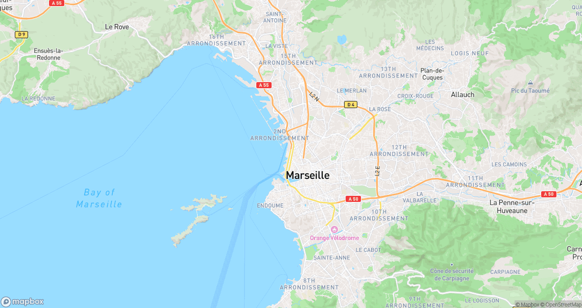 Localisation de la voiture à Marseille