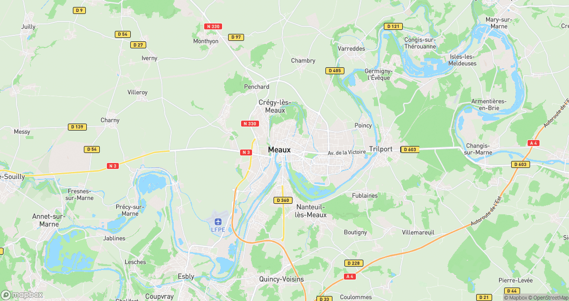 Localisation de la voiture à Meaux