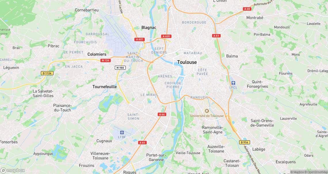 Localisation de la voiture à Toulouse