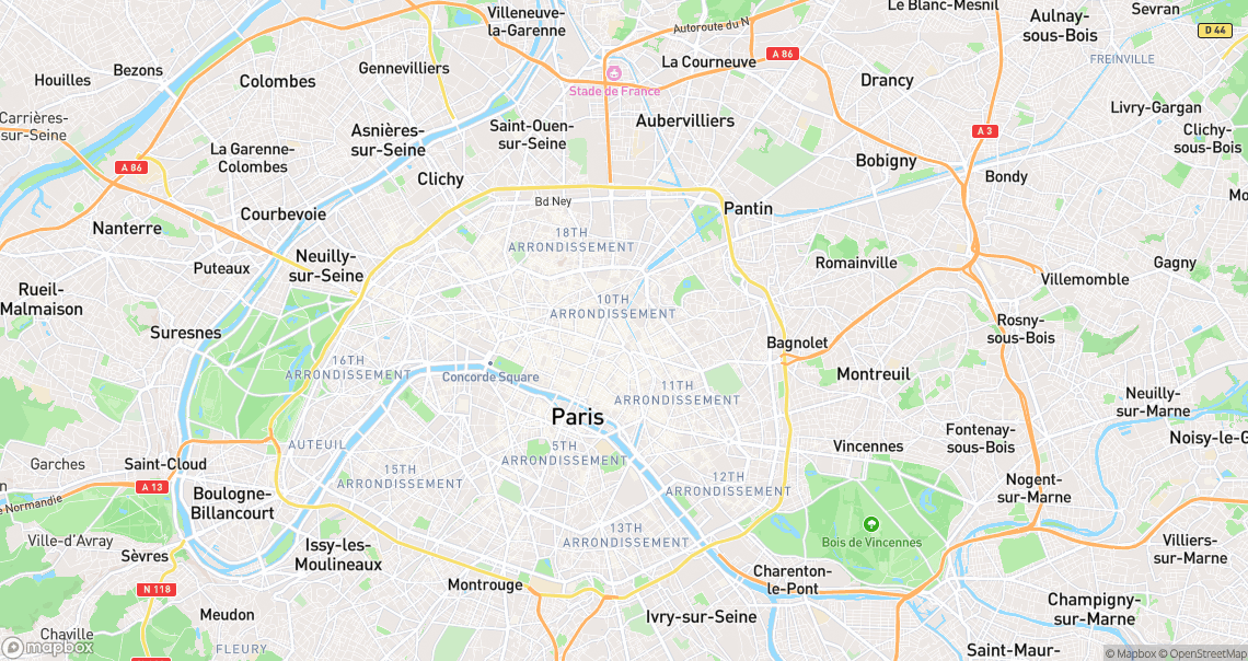 Localisation de la voiture à Paris