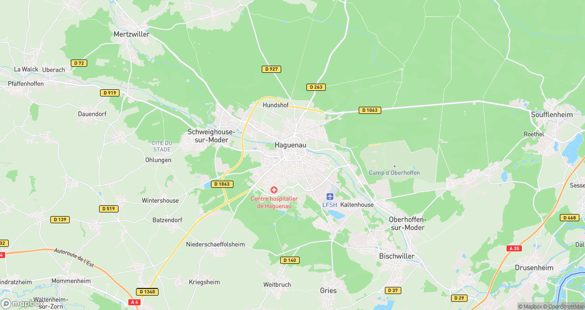 Localisation de la voiture à Haguenau