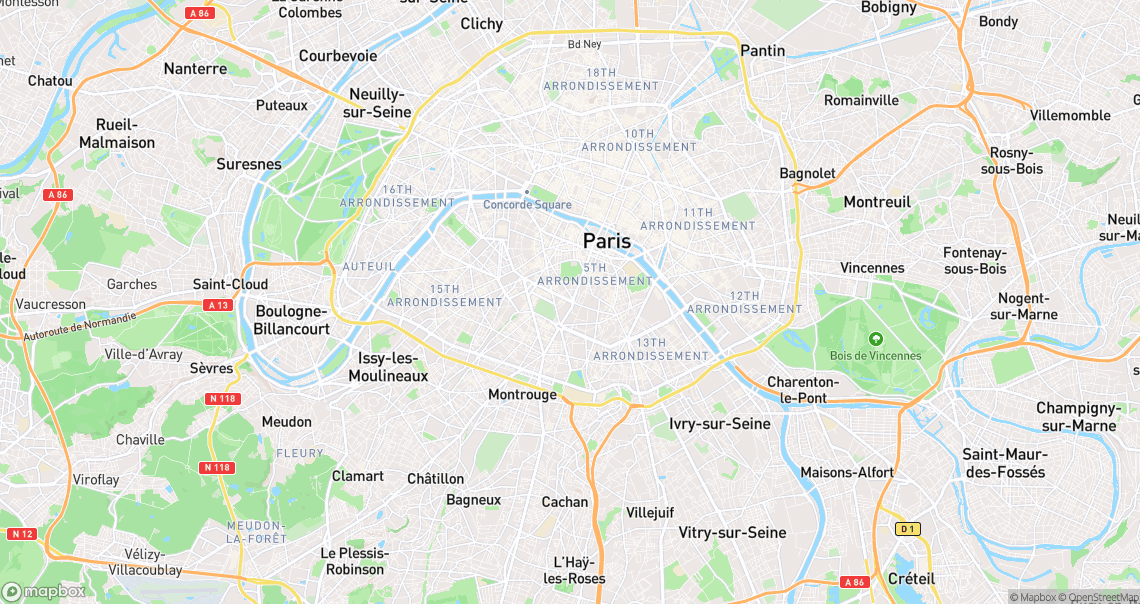 Localisation de la voiture à Paris