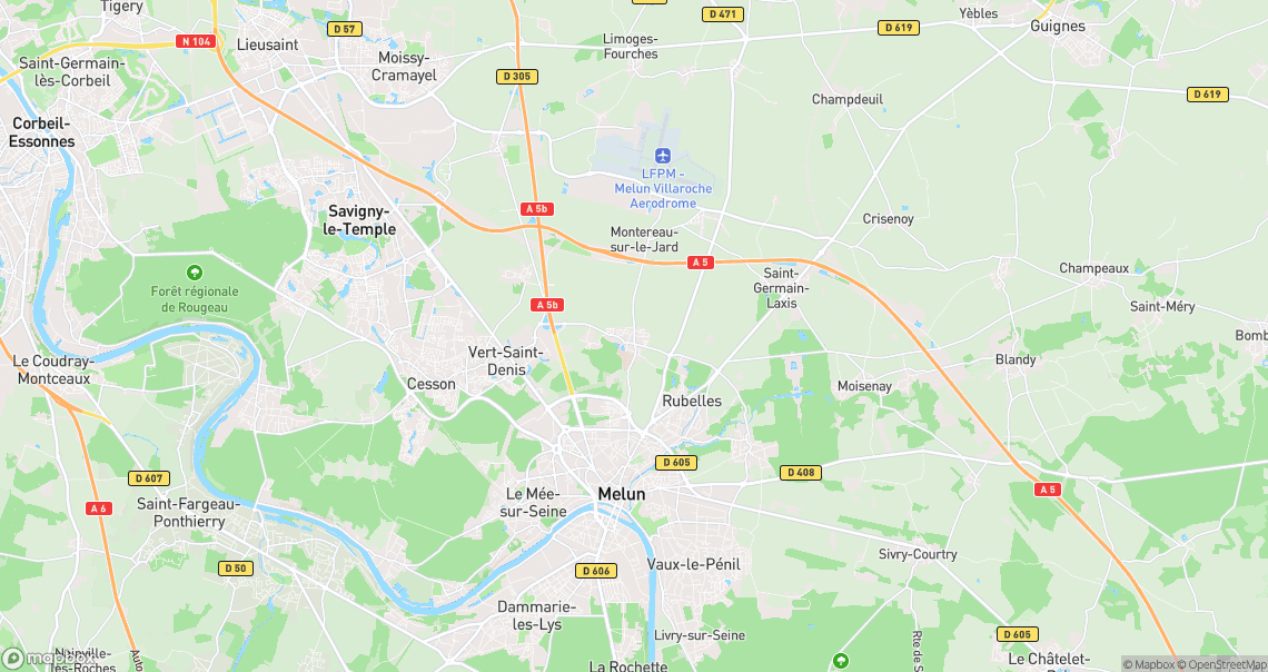 Localisation de la voiture à Voisenon
