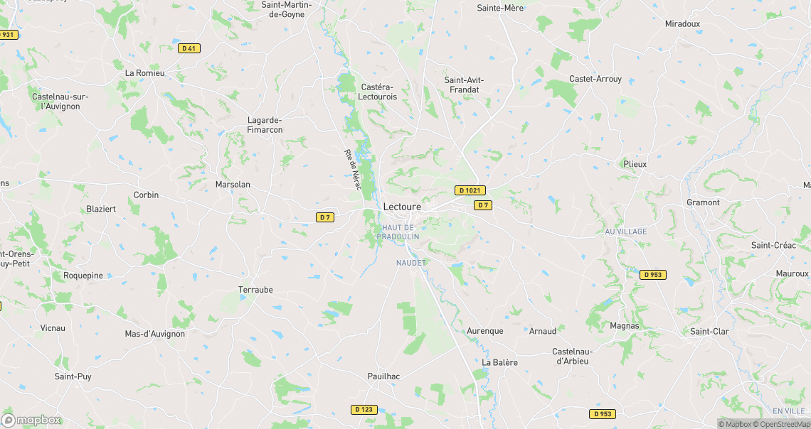 Localisation de la voiture à Lectoure