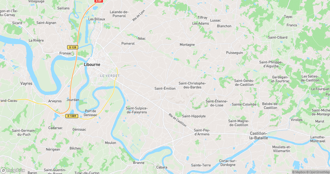 Localisation de la voiture à Saint-Émilion