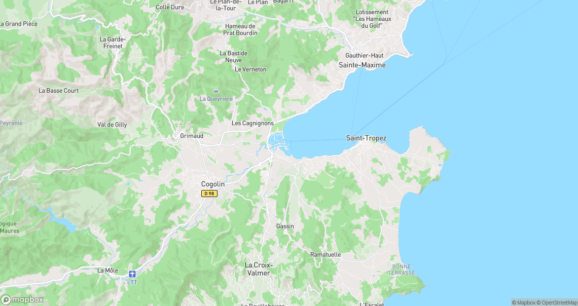 Localisation de la voiture à Cogolin