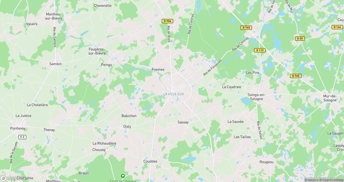 Localisation de la voiture à Le Controis-en-Sologne