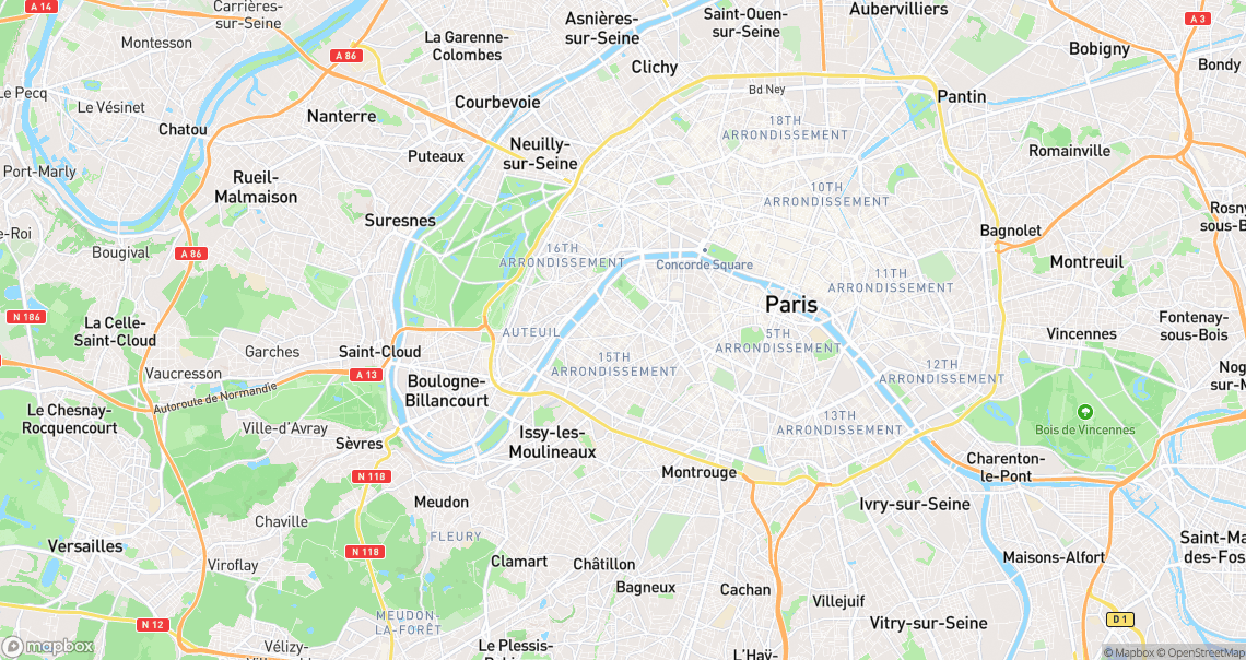 Localisation de la voiture à Paris