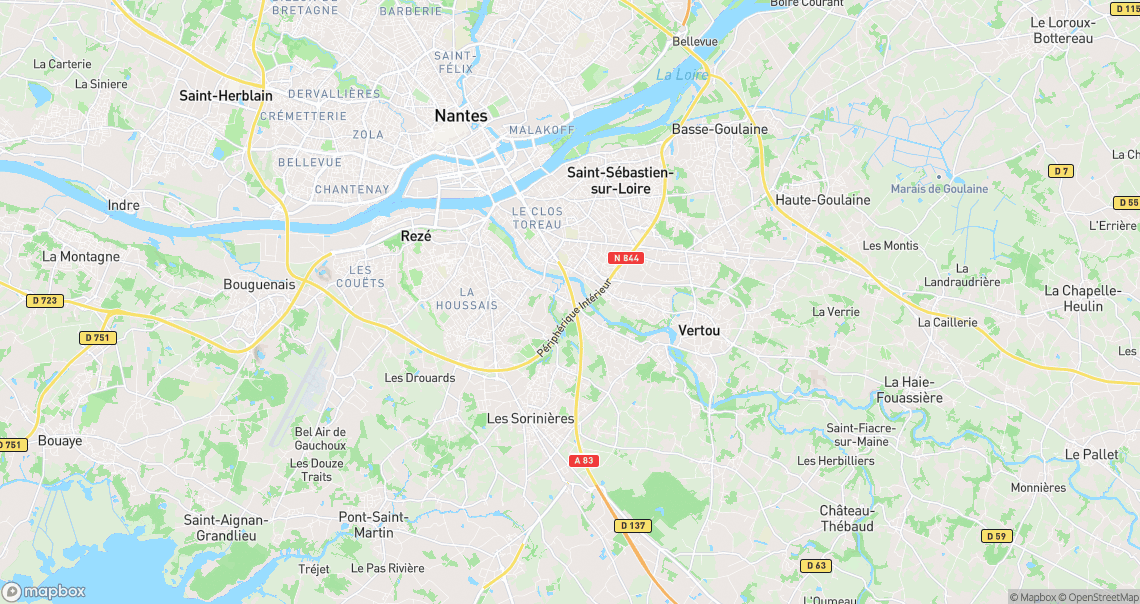 Localisation de la voiture à Vertou