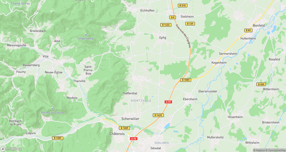 Localisation de la voiture à Dambach-la-Ville